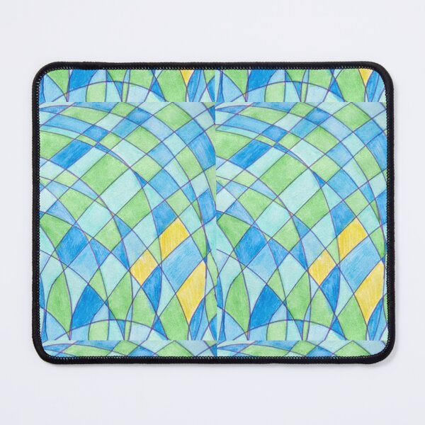 Item preview, Blue, Green and Yellow Pattern Geometric Watercolour designed and sold by GeoGoose.