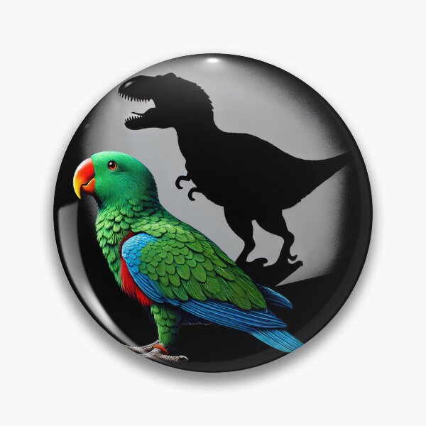 Item preview, Screaming Eclectus Parrot Bird Memes Funny Dinosaur designed and sold by Kimberley King Art  King Art.