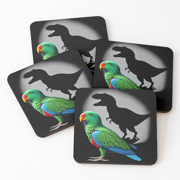 Item preview, Screaming Eclectus Parrot Bird Memes Funny Dinosaur designed and sold by Kimberley King Art  King Art.
