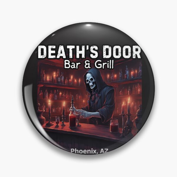 Item preview, Death's Door Bar and Grill designed and sold by FroggyFly Designs.