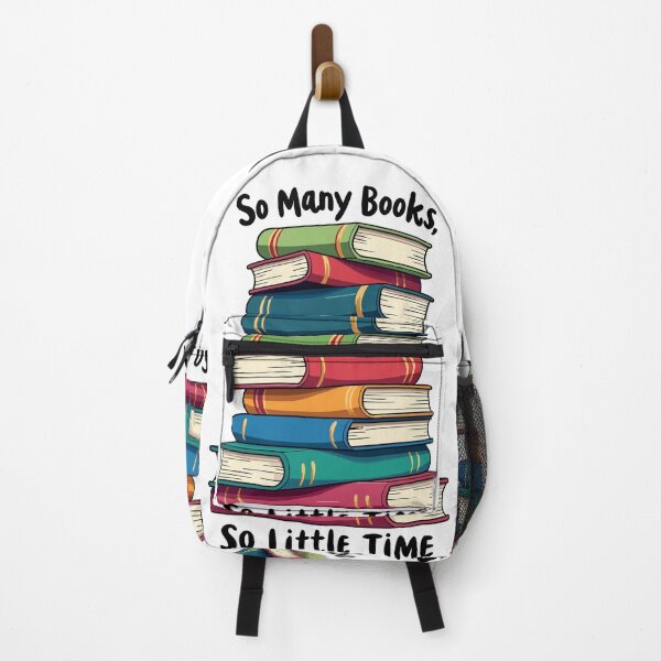 Item preview, So Many Books, So Little Time - Stacked Books - dark bg designed and sold by pixelated_echoes.