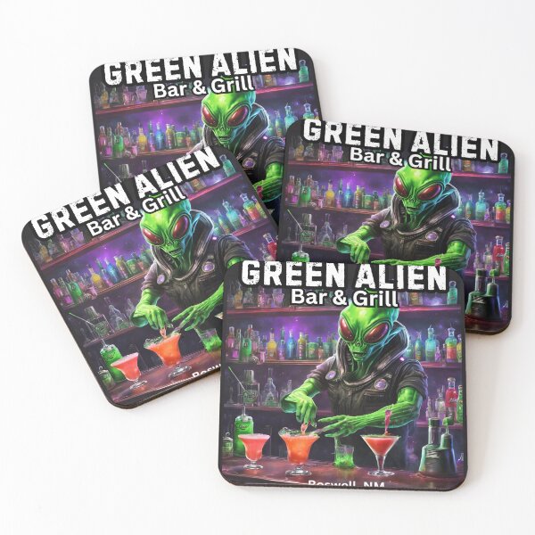 Item preview, Green Alien Bar and Grill designed and sold by FroggyFly Designs.