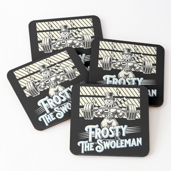 Item preview, Frosty The Swoleman Snowman Winter Fitness designed and sold by LuminOrb.