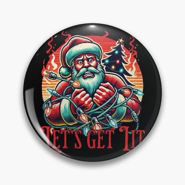 Item preview, Let's Get Lit Santa Christmas Vibes designed and sold by LuminOrb.