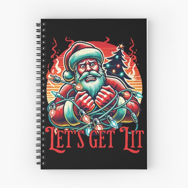 Item preview, Let's Get Lit Santa Christmas Vibes designed and sold by LuminOrb.