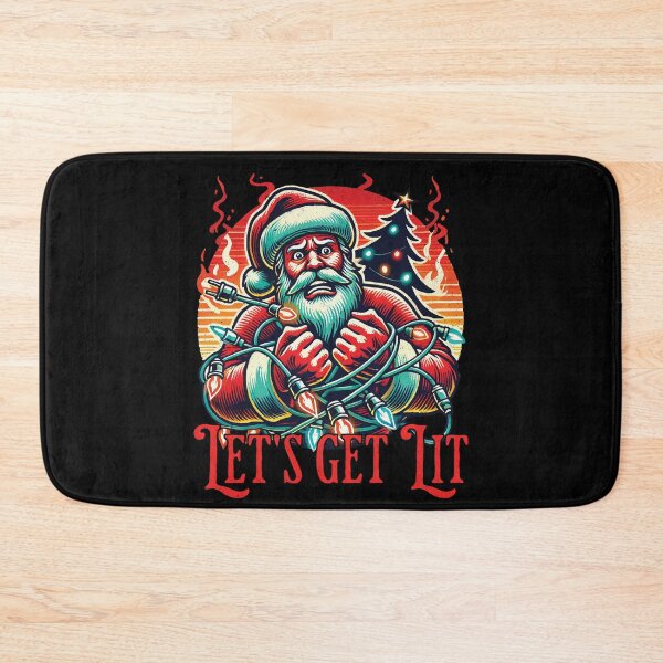 Item preview, Let's Get Lit Santa Christmas Vibes designed and sold by LuminOrb.