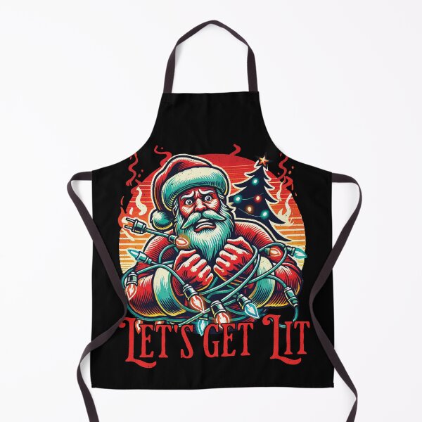 Item preview, Let's Get Lit Santa Christmas Vibes designed and sold by LuminOrb.