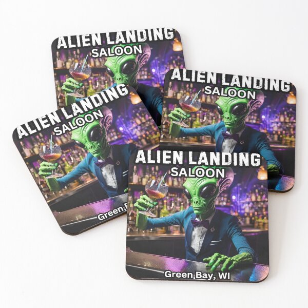 Item preview, Alien Landing Saloon, Green Bay Wisconsin designed and sold by FroggyFly Designs.