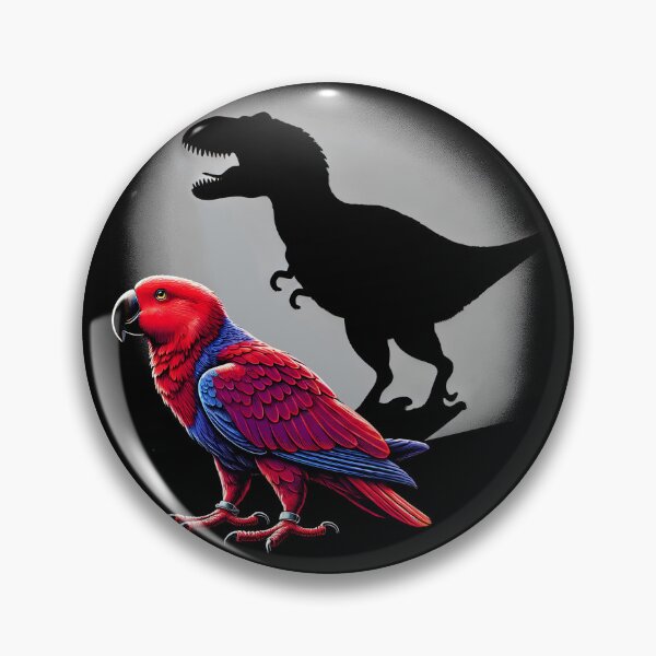Item preview, Screaming Red Eclectus Parrot Bird Memes Funny Dinosaur designed and sold by Kimberley King Art  King Art.