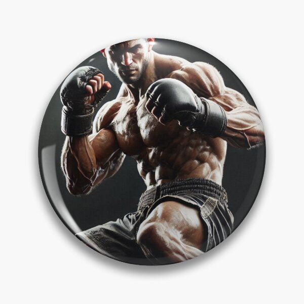 Item preview, Kickboxer with Fighting Stance  designed and sold by WackyJacks.