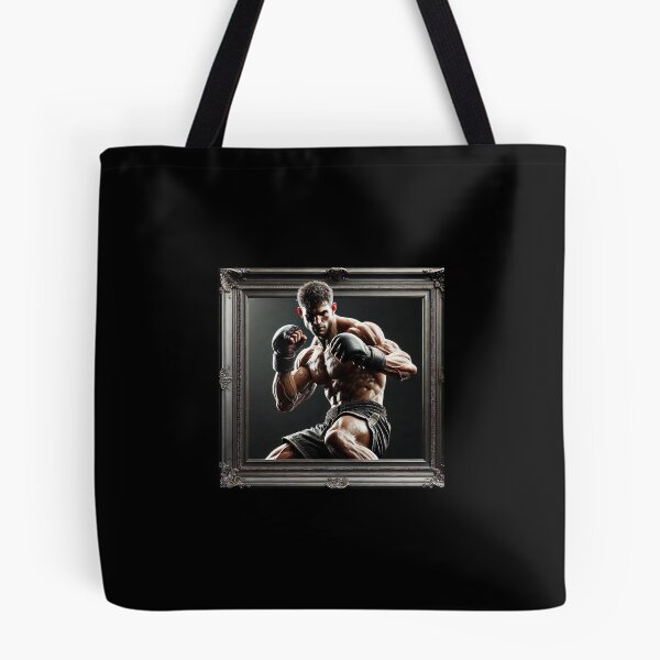 Aperçu de l'œuvre Kickboxer en position de combat créée et vendue par WackyJacks.