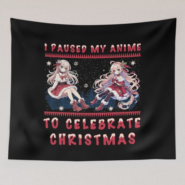 Item preview, Kawaii Girl Anime Christmas Break To Celebrate designed and sold by LuminOrb.