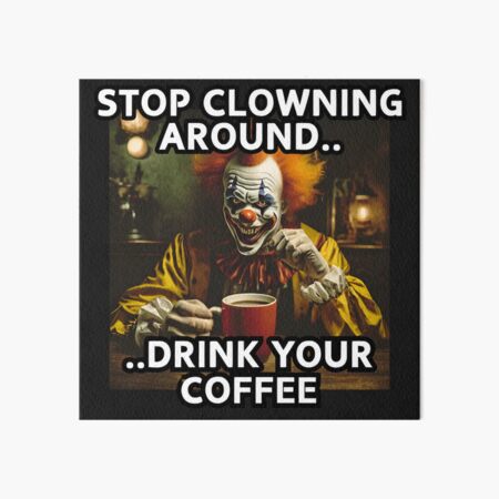 Artikel-Vorschau von Kaffee-Clown, designt und verkauft von FroggyFly Designs.