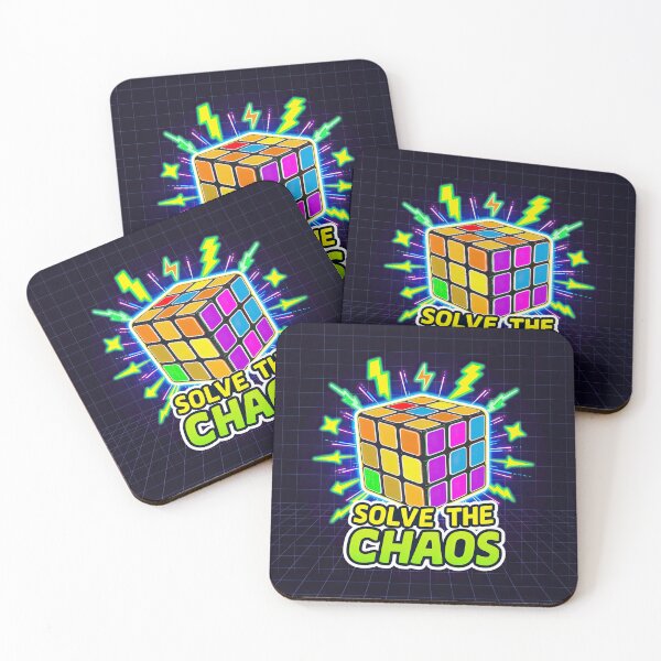 Item preview, Solve the Chaos - Vibrant Puzzle Cube Design designed and sold by Intelligenteel.