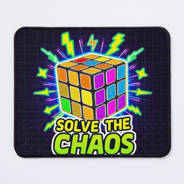 Item preview, Solve the Chaos - Vibrant Puzzle Cube Design designed and sold by Intelligenteel.