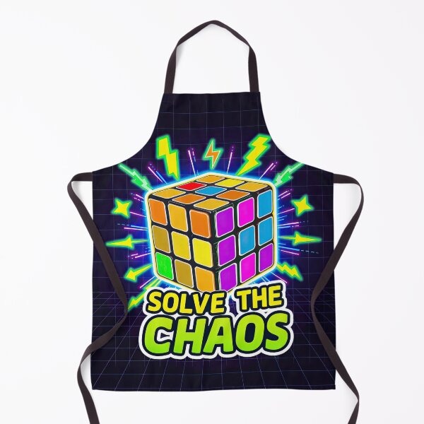 Item preview, Solve the Chaos - Vibrant Puzzle Cube Design designed and sold by Intelligenteel.