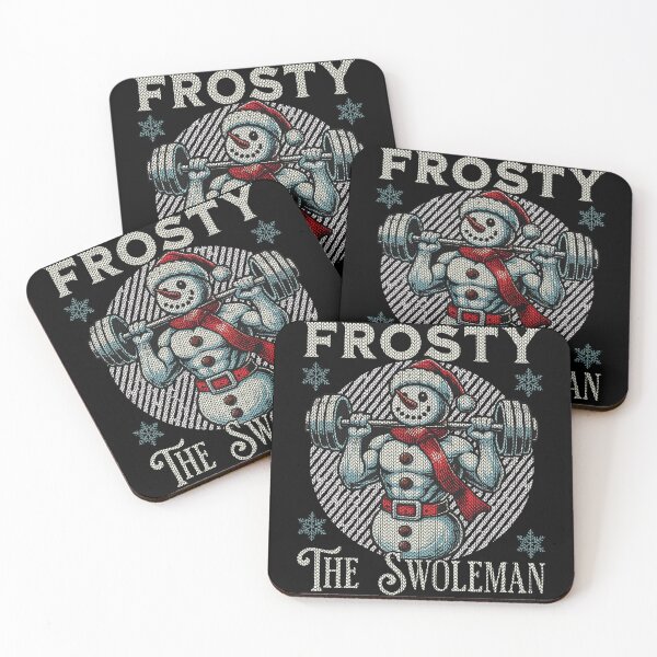 Item preview, Frosty The Muscle Man Snowman Fitness designed and sold by LuminOrb.
