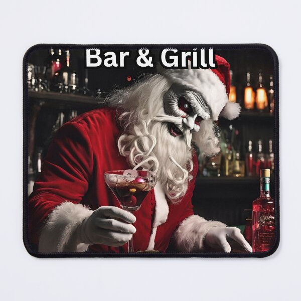 Item preview, Sinister Santa's Bar and Grill, Grand Rapids Michigan designed and sold by FroggyFly Designs.
