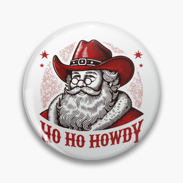Item preview, Christmas Western Joy Ho Ho Howdy Santa designed and sold by LuminOrb.