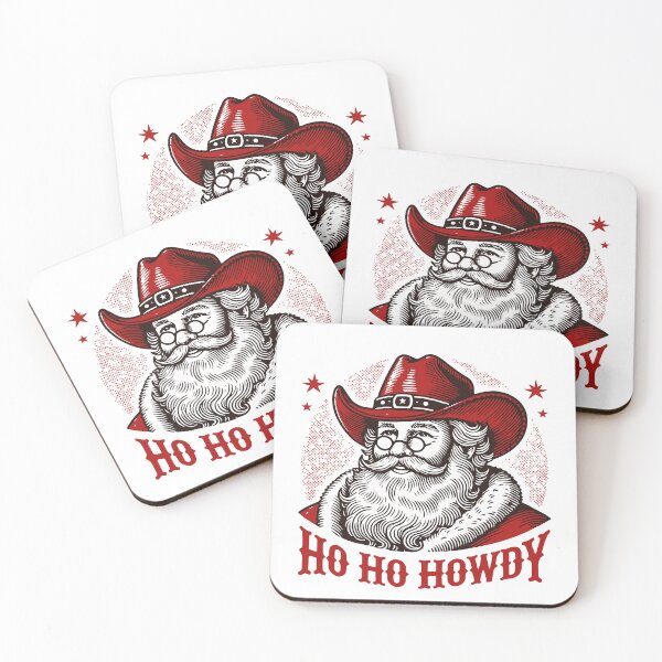 Item preview, Christmas Western Joy Ho Ho Howdy Santa designed and sold by LuminOrb.