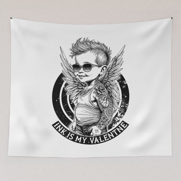 Item preview, Funny Tattoo Valentine's Day Ink Is My Valentine Cupid designed and sold by GrandeDuc.