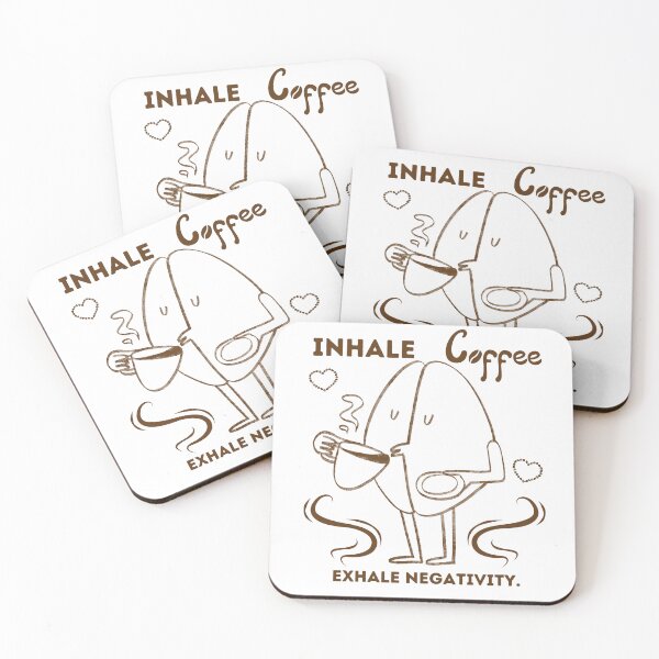 Item preview, Inhale Coffee, Exhale Negativity designed and sold by ZerotwoStudio.