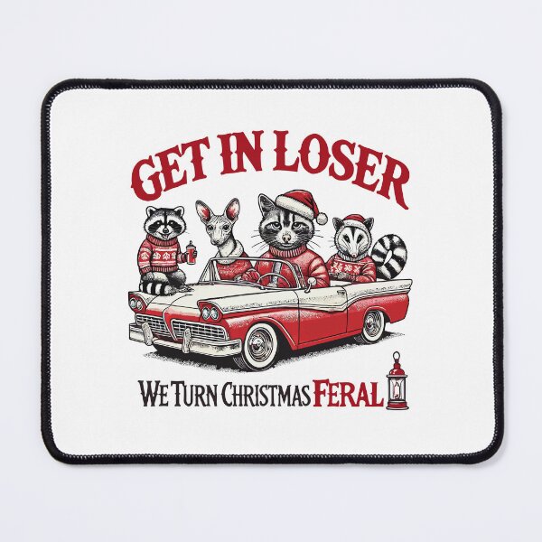 Item preview, We Turn Christmas Feral - Funny Christmas Motifs designed and sold by LuminOrb.