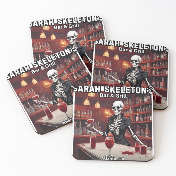 Item preview, Sarah Skeletons Bar and Grill, Atlanta Georgia designed and sold by FroggyFly Designs.