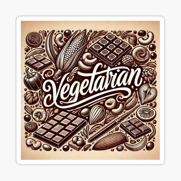 Item preview, Vegetarian Who Loves Chocolates designed and sold by FShadora.