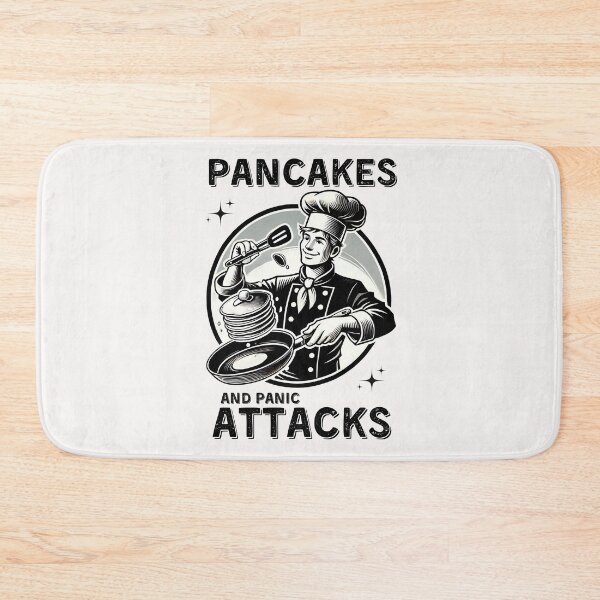 Item preview, Pancakes and Panic Attacks Retro  designed and sold by ManiaGrania.