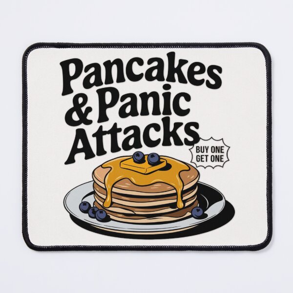 Item preview, Pancakes and Panic Attacks Retro  designed and sold by ManiaGrania.