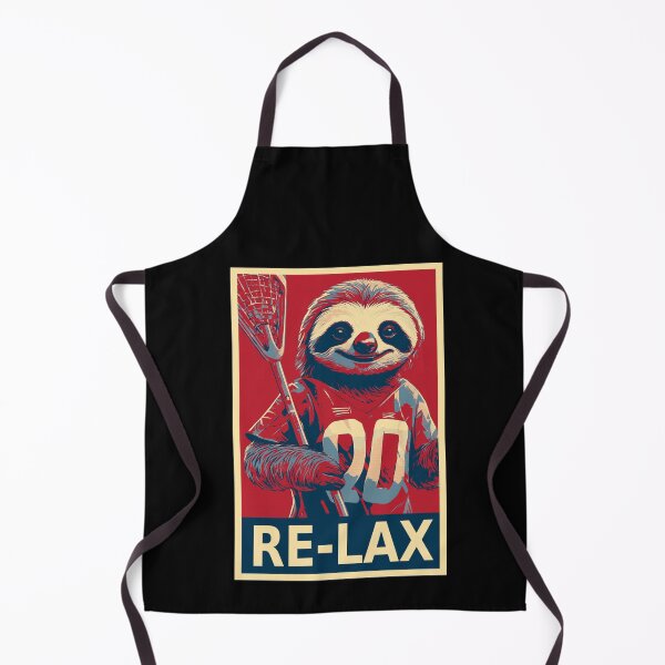 Item preview, Relax Funny Sloth Lacrosse Player Hope designed and sold by TrueArtsStore.