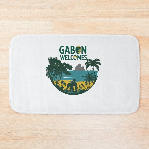 Item preview, Gabon Welcomes Flag Map Libreville, Loango National  designed and sold by AnimalsDH305.