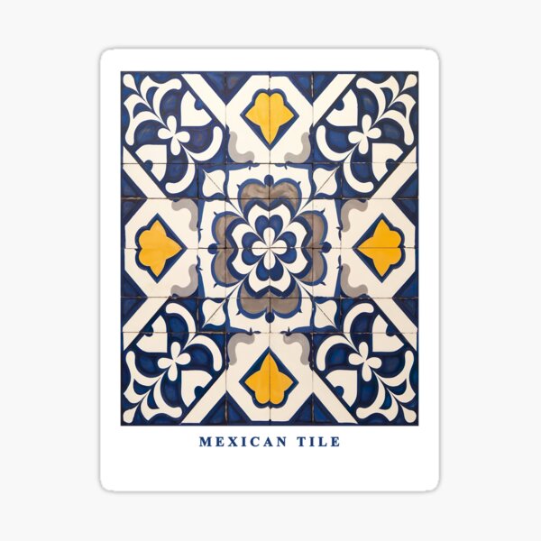 Item preview, Mexican tile PATTERN PAINTING designed and sold by Tamas Das.
