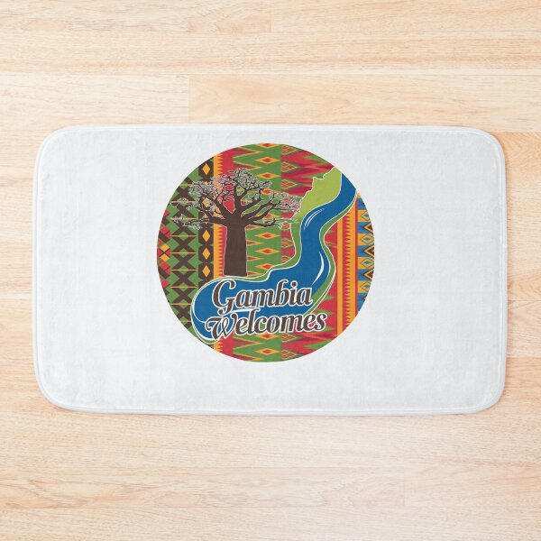 Item preview, Gambia Welcomes Flag Map Banjul, Kunta Kinteh Islands designed and sold by AnimalsDH305.