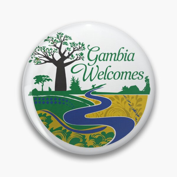 Item preview, Gambia Welcomes Flag Map Banjul, Kunta Kinteh Islands designed and sold by AnimalsDH305.