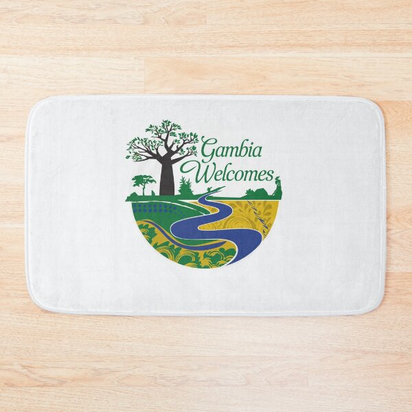 Item preview, Gambia Welcomes Flag Map Banjul, Kunta Kinteh Islands designed and sold by AnimalsDH305.