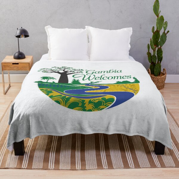 Item preview, Gambia Welcomes Flag Map Banjul, Kunta Kinteh Islands designed and sold by AnimalsDH305.