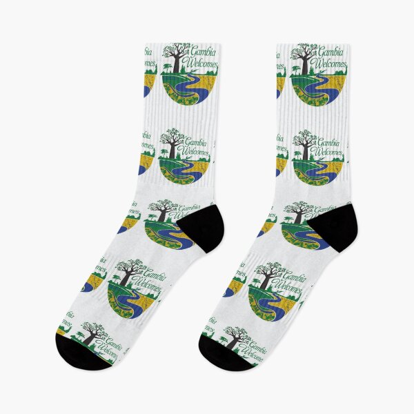 Item preview, Gambia Welcomes Flag Map Banjul, Kunta Kinteh Islands designed and sold by AnimalsDH305.