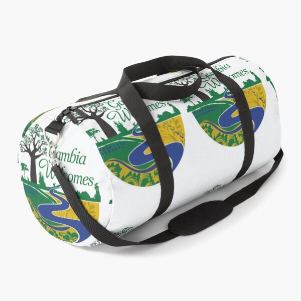 Item preview, Gambia Welcomes Flag Map Banjul, Kunta Kinteh Islands designed and sold by AnimalsDH305.