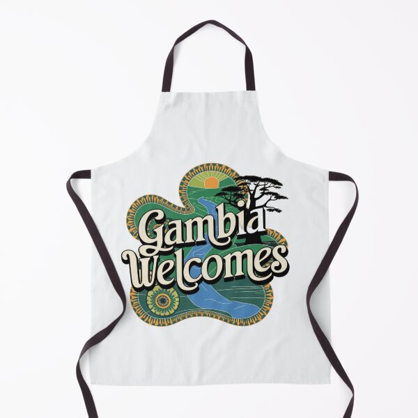 Item preview, Gambia Welcomes Flag Map Banjul, Kunta Kinteh Islands designed and sold by AnimalsDH305.