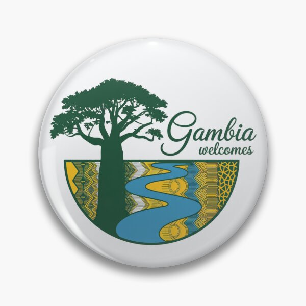 Item preview, Gambia Welcomes Flag Map Banjul, Kunta Kinteh Islands designed and sold by AnimalsDH305.