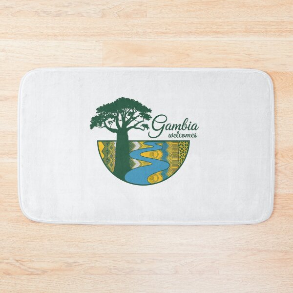 Item preview, Gambia Welcomes Flag Map Banjul, Kunta Kinteh Islands designed and sold by AnimalsDH305.