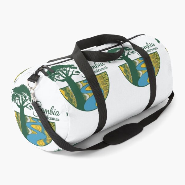 Item preview, Gambia Welcomes Flag Map Banjul, Kunta Kinteh Islands designed and sold by AnimalsDH305.
