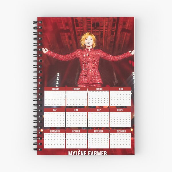 Item preview, Mylène Farmer 2025 Calendar Nevermore concert designed and sold by SyncopeMars.