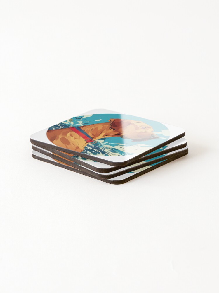 Thumbnail 4 of 5, Coasters (Set of 4), Cute Rhodesian Ridgeback designed and sold by HonzaKuzel.