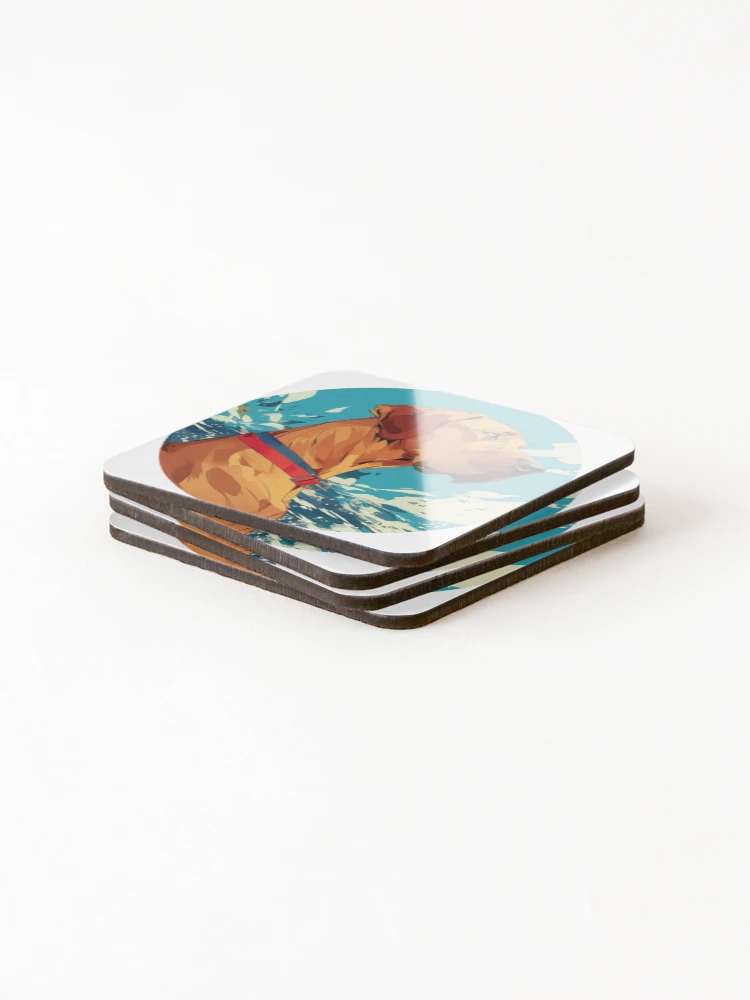 Thumbnail 4 of 5, Coasters (Set of 4), Cute Rhodesian Ridgeback designed and sold by SMARTKIT DESIGNAGENCY.