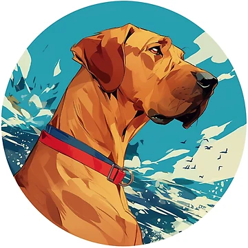 Artwork thumbnail, Cute Rhodesian Ridgeback by SMARTKIT DESIGNAGENCY