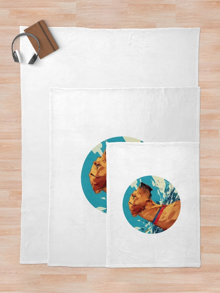 Thumbnail 5 of 6, Throw Blanket, Cute Rhodesian Ridgeback designed and sold by SMARTKIT DESIGNAGENCY.