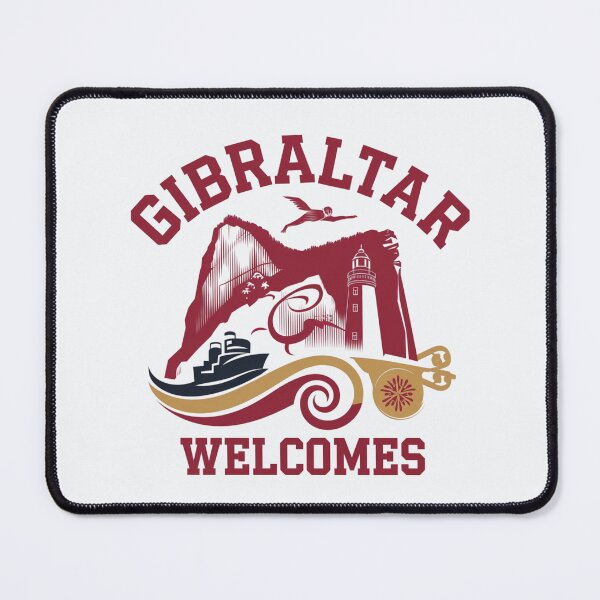 Item preview, Gibraltar Welcomes Flag Map maggot monkeys designed and sold by AnimalsDH305.
